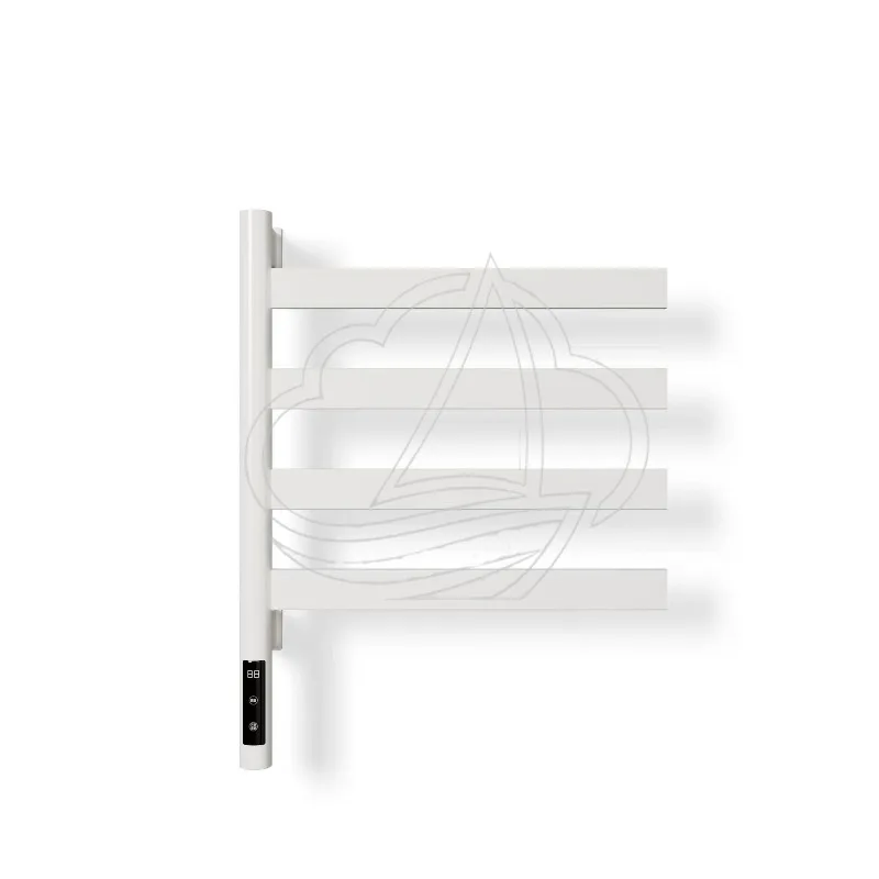 Smart Heated Towel Rack Rotating Bathroom Electric Drying Rail Wall Mounted Bath Towel Warmer Shelf Home Storage