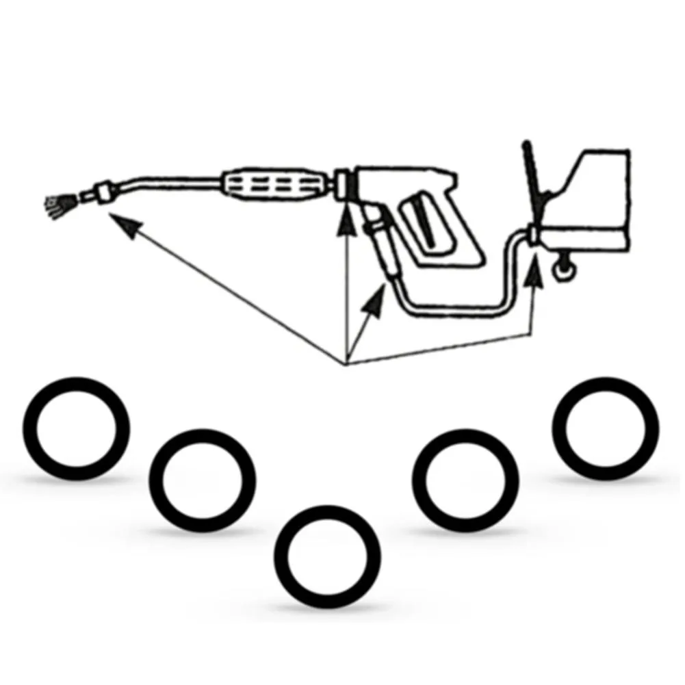 10 stks O-Ring Voor Karcher Lance Slang Mondstuk Reserve O-Ring Afdichting 28809900   10x8x0,3 cm hogedrukreinigers en stoomreinigers onderdelen