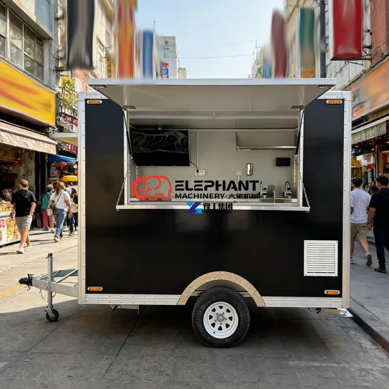 Heavy-Duty Mobile Food Truck - Custom Cooking Station & Refrigeration - Great for BBQ, Tacos, Coffee & Ice Cream