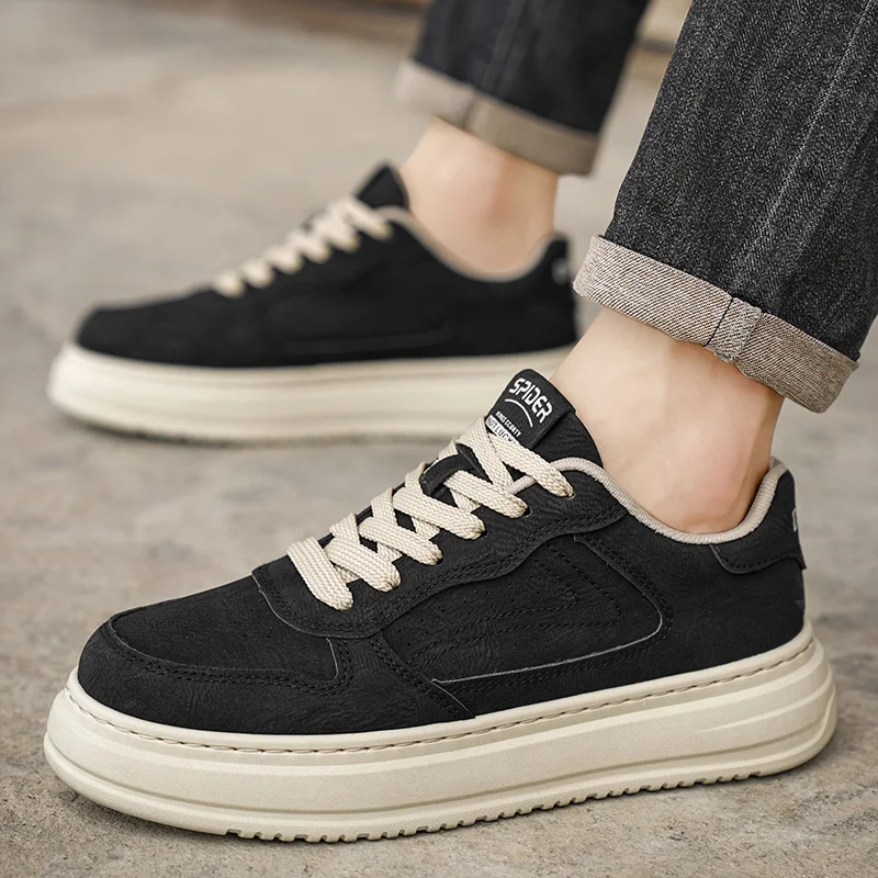 

Мужская рабочая обувь для вождения на открытом воздухе, повседневная обувь из натуральной кожи, мужские осенние удобные оксфорды в стиле ретро 2024, обувь из коровьей замши