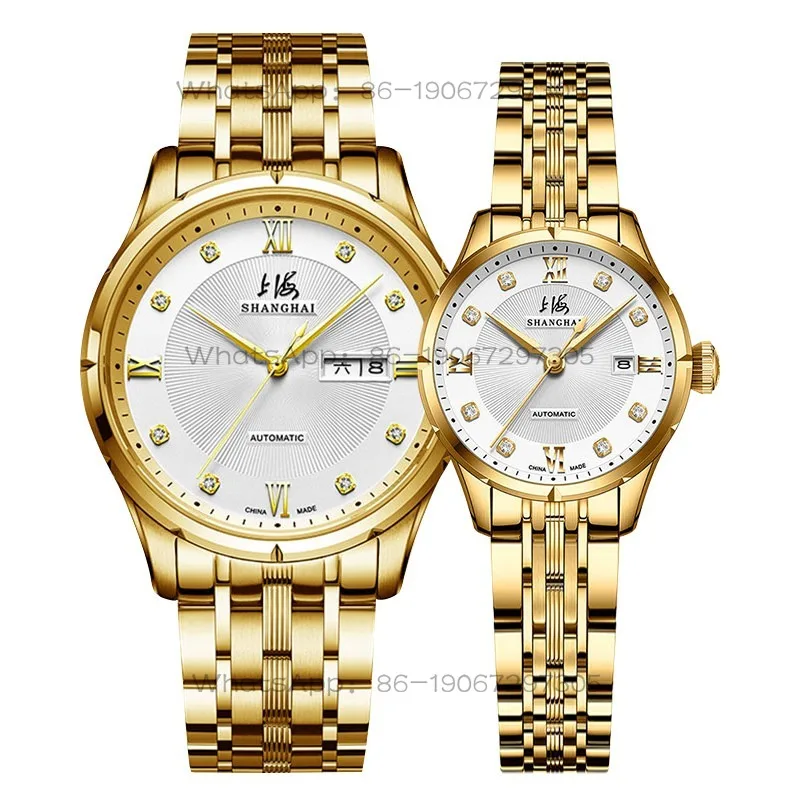 Time Island  Shanghai Yuchi Series Automatic Machinery Men and Women A Pair of Watches Waterproof and Penetrating Couple