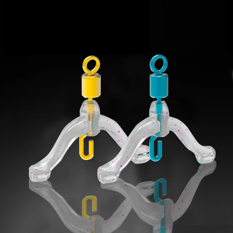 

10PCS Y-Shaped Swivel Ring Fishing Subline Splitter Space Beans Wire Clamps Fishing Tackle Connector Three-fork Divider