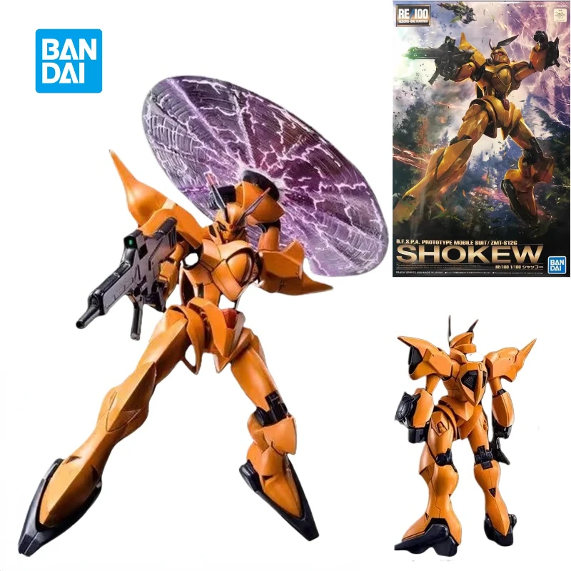 In Voorraad Bandai Originele Echte Gundam Shokew ZMT-S12G Re 1/100 Assemblage Model Speelgoed Anime Actie Figuur Geschenken Verzamelbare Kinderen