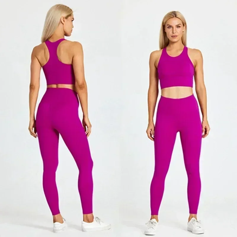 

Lemon Sports Bra+Leggings Sports Sets Women Stretch Fabric Running Fitness clothes Gym Workout Leggingsr+Sports bra 2Pcs/Set