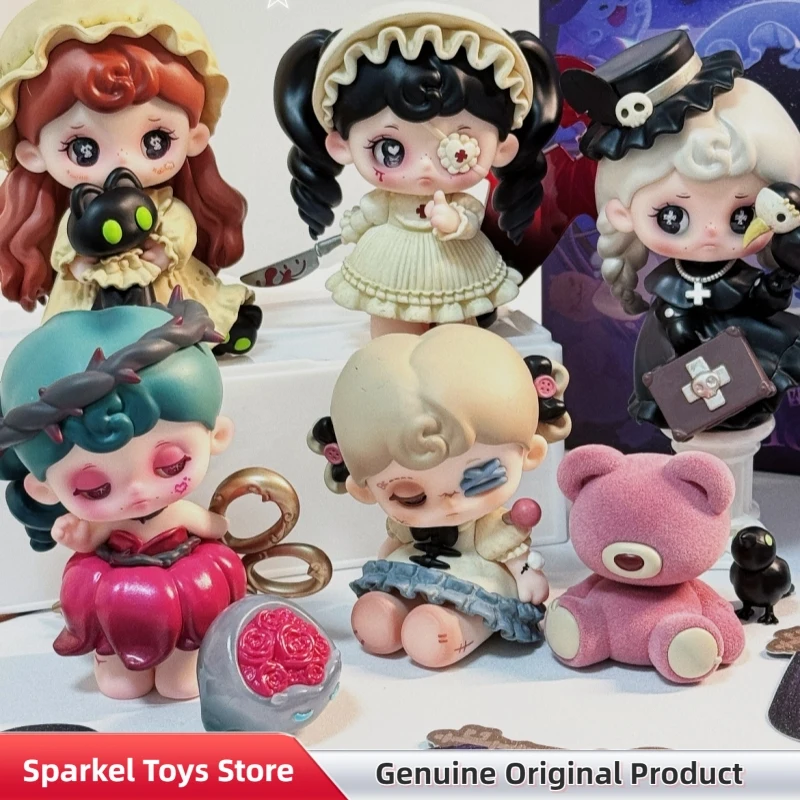 

Genuine Tarti Ghost In Hotel Series Figurine Blind Box Kawaii Anime Figure Desk Ornaments Model Toys Mystery Box Doll Gifts