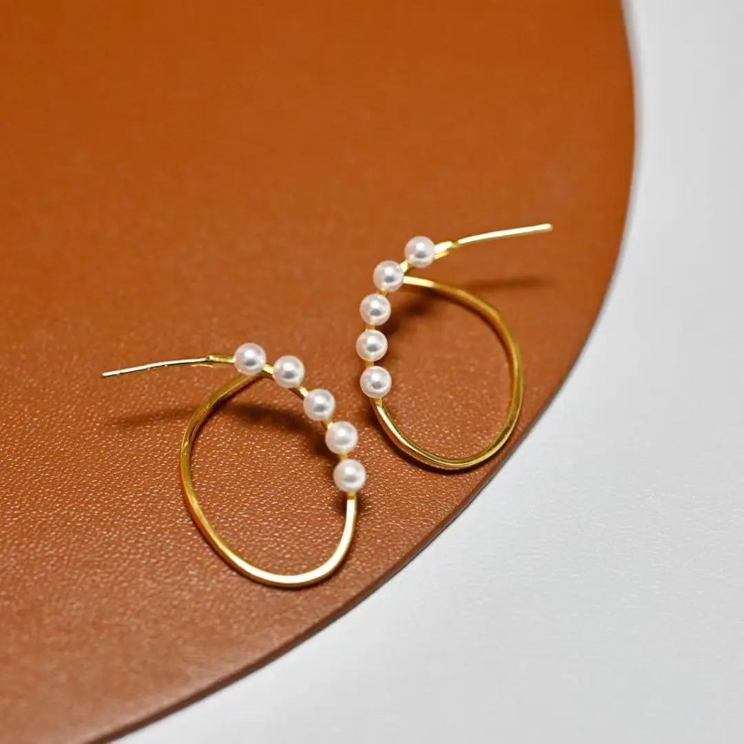 Wholesale S925 Sterling Silver Earrings Mount Findings Settings Base Mounting Parts Accessory for 3-4mm Pearls 5 pairs/lot