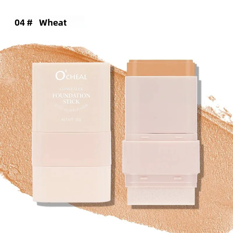 新しいツーインワンコンシーラーファンデーションスティックマット防水ブロンザーコントゥアフェイスカバレッジ保湿メイクアップクリーム（顔用）