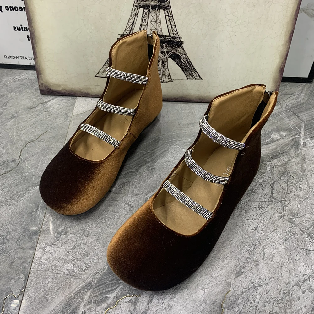 

Летние женские сандалии больших размеров со стразами, дизайнерские туфли с вырезами, ретро-обувь для женщин