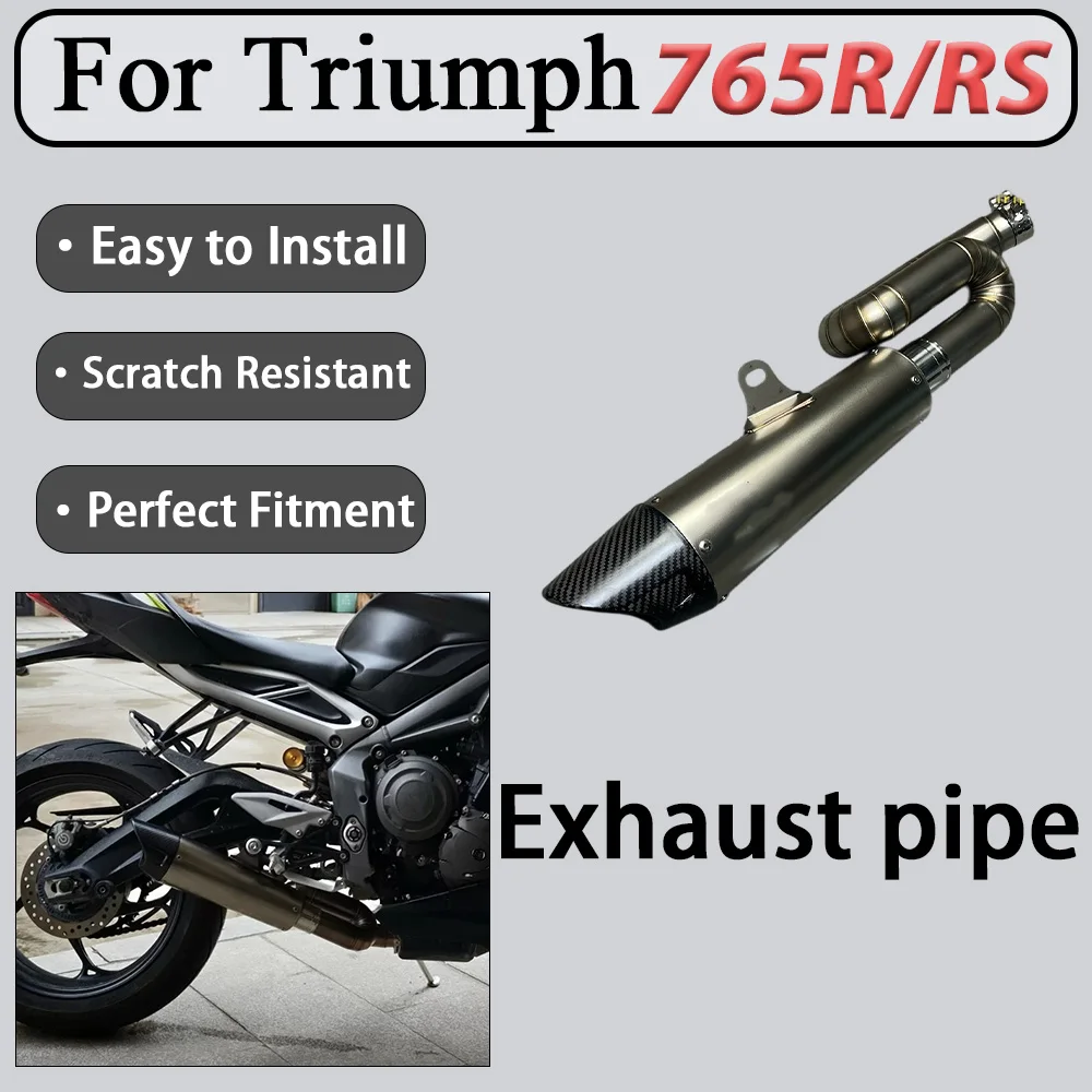 For Triumph Street Triple 765RS 2017-2025 FST Mid-Rear Exhaust System Special Piping Layout for Dedicated Vehicles