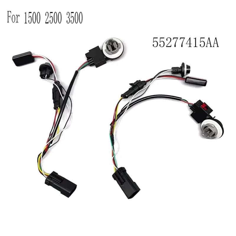 

AB61-2Pcs Tail Lights Conversion Wire Harness Kits For Ram 1500 2500 3500 Car Lights Signal Lamp Harness 55277415AA