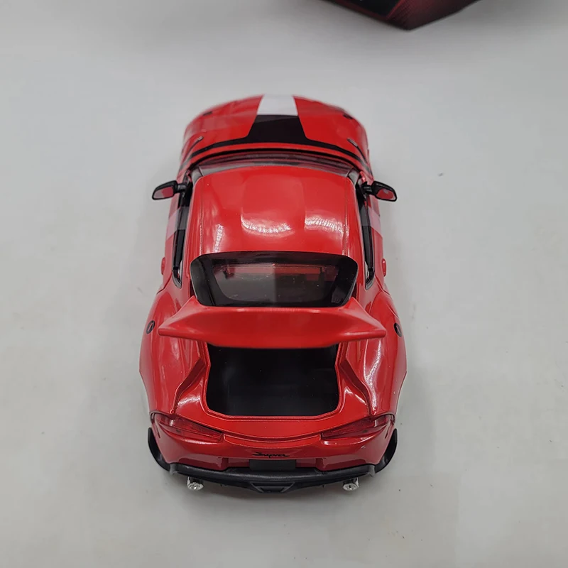 Diecast 1:24 Scale GR Supra 2020 Alloy Sports Car Model Finished Product Simulation Toy Collection Gift Static Model Display