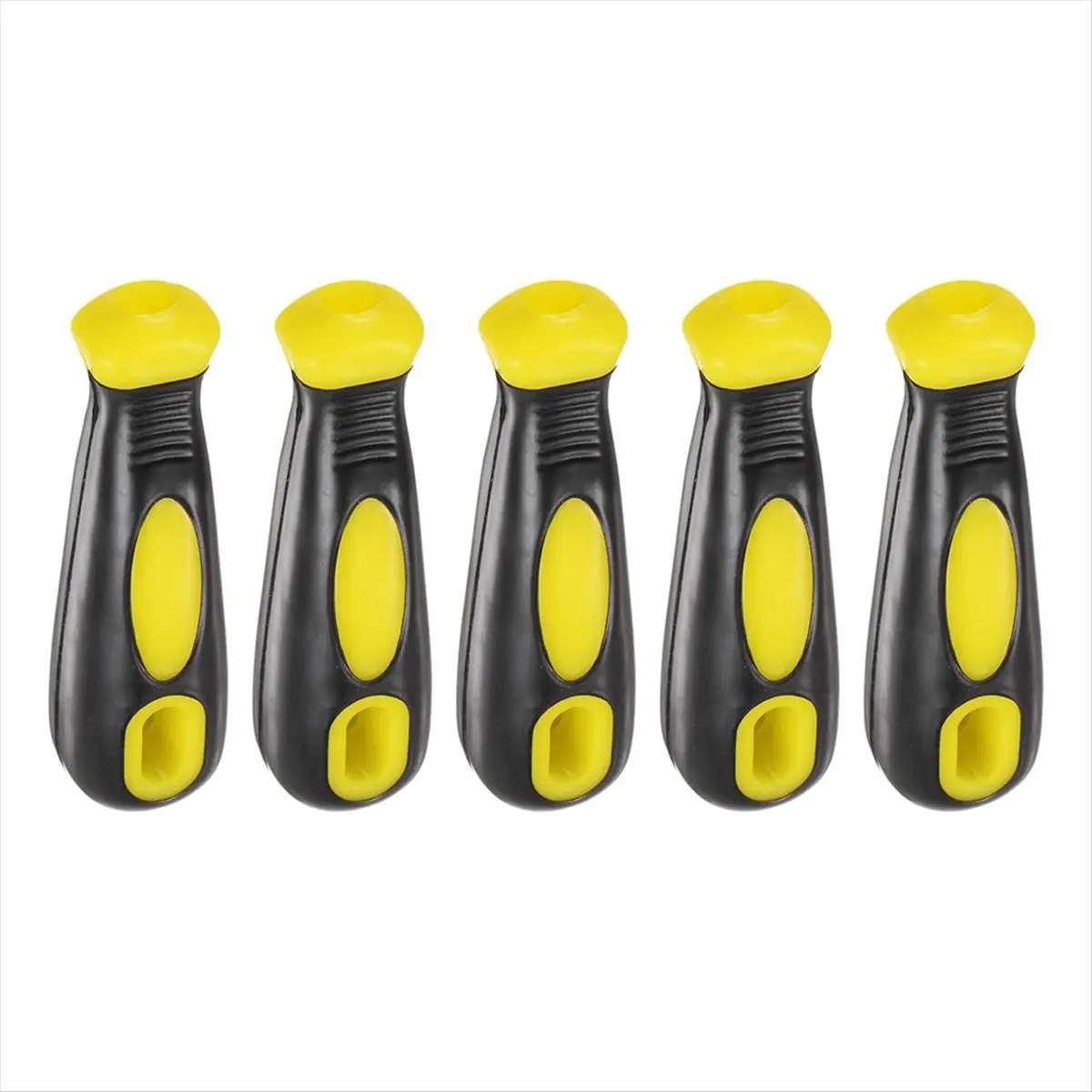 AA77 NEW  5pcs File Handle 4.25 Inch Round and Rectangular Hole Ergonomic Handles for 14inch Metal Files
