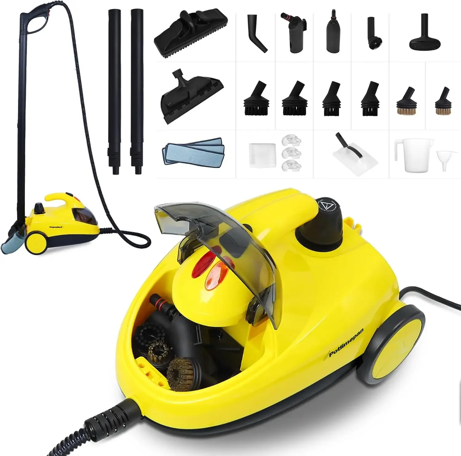 Deep Steam Cleaner with Attachments,Portable Steam Cleaner,Upholstery Steam Cleaner,Steam Cleaner for Home,Tile and Gr