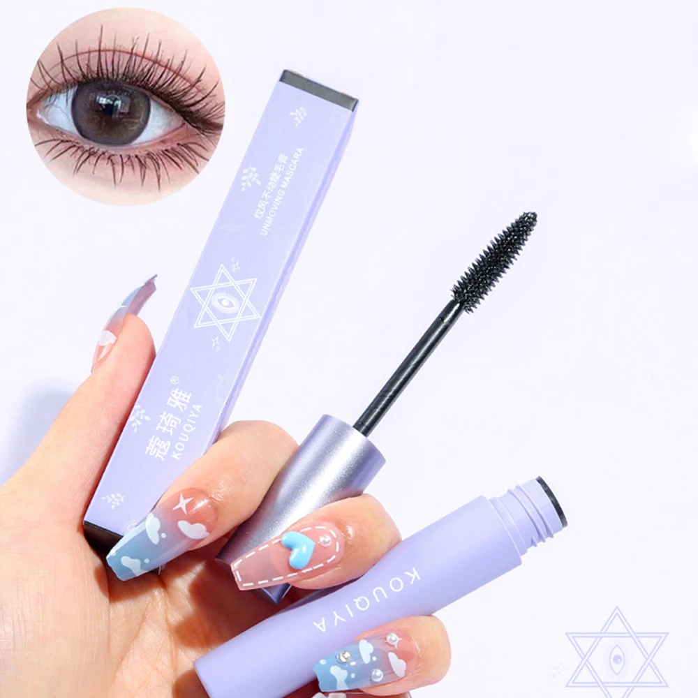 Black Mascara 4d Silk Fiber Mascara Waterproof Extra Volume Smudge-proof Curling Lengthening Eyelash Extension Eye Makeup Tools