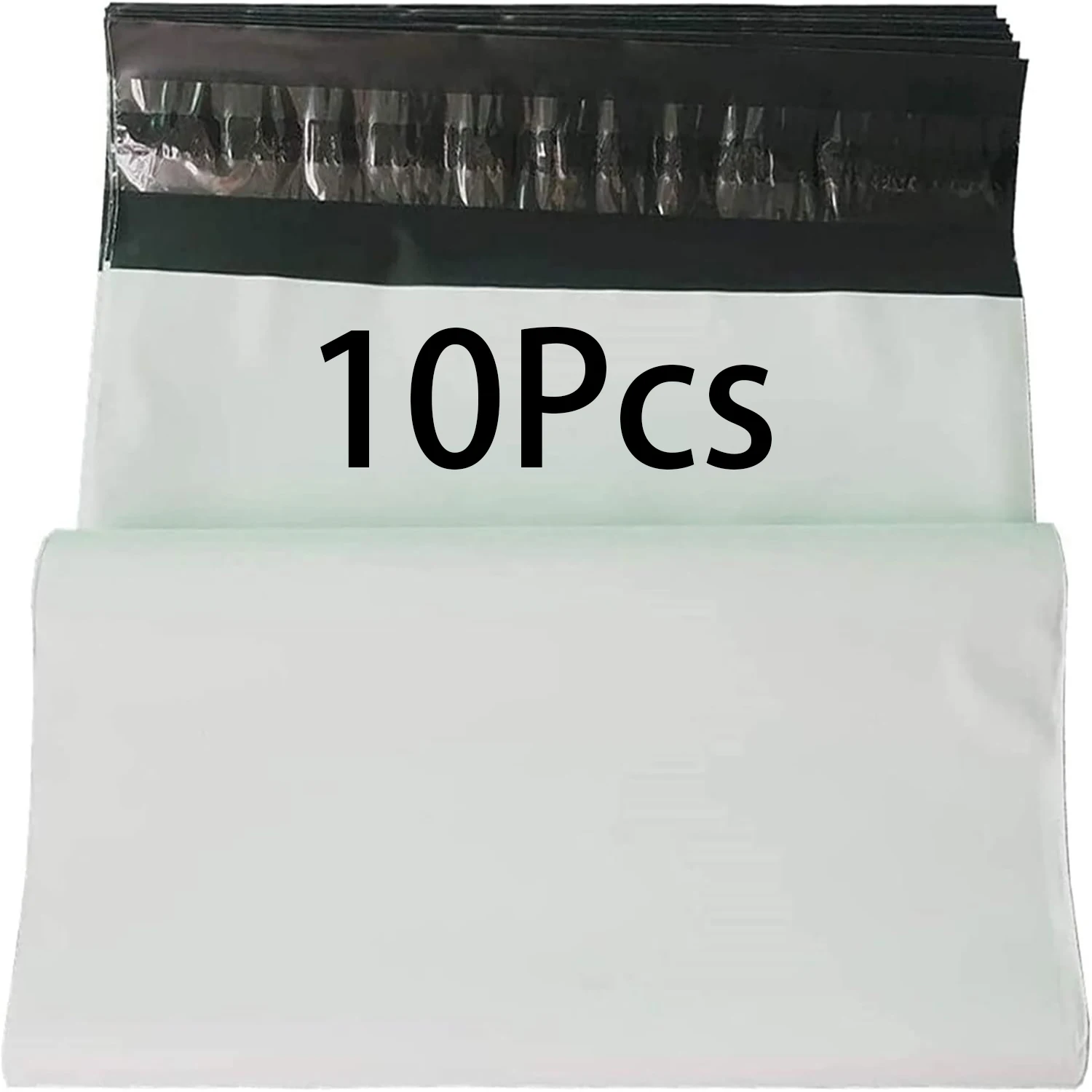 10Pcs Self Adhesive White Poly Mailer Bags Lightweight Waterproof Mailing Envelopes E-commerce Shipping Package Pouches
