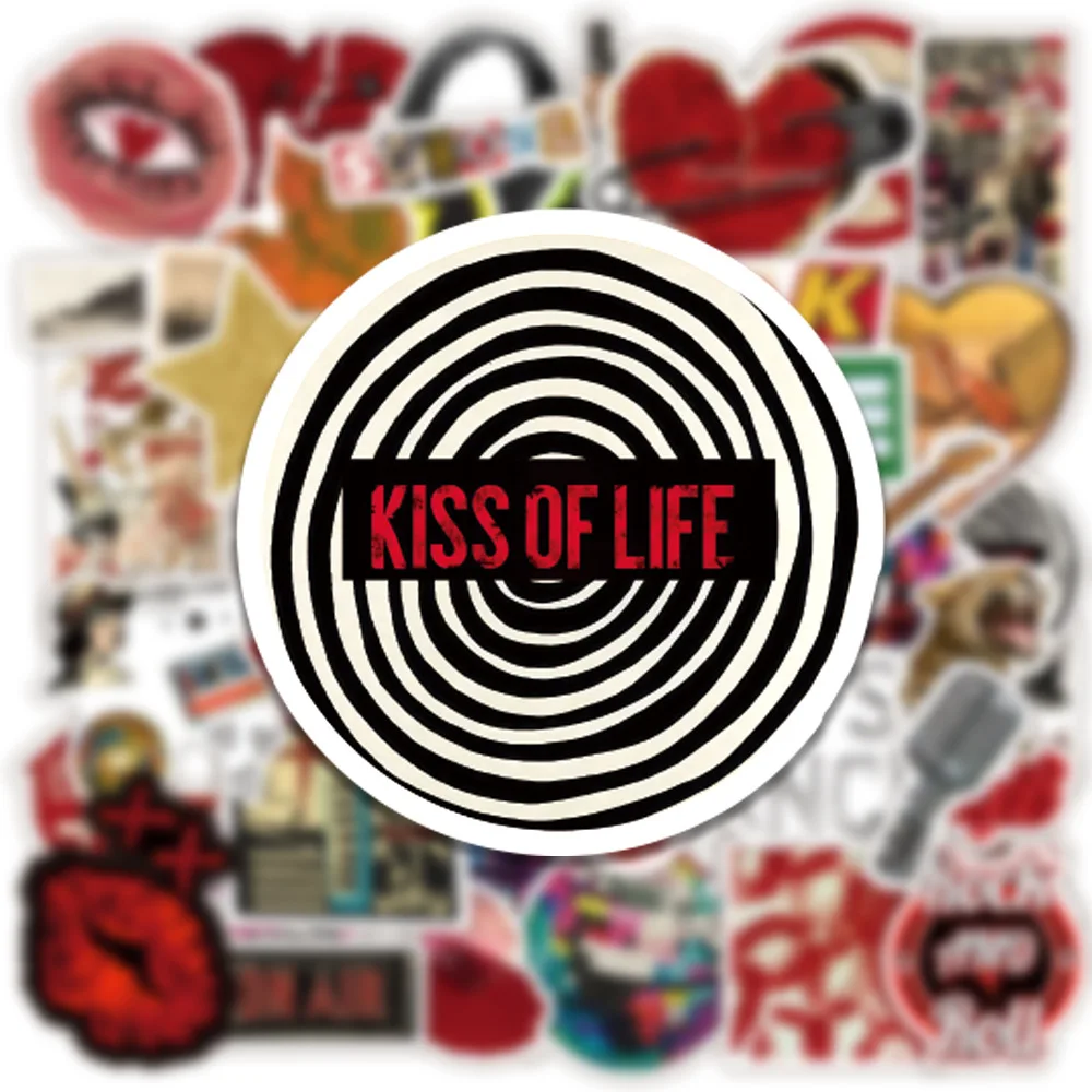 50PCS European and American Karaoke Style Stickers Graffiti Stickers DIY Diary Phone Case Handmade Scrapbook Aesthetic Stickers