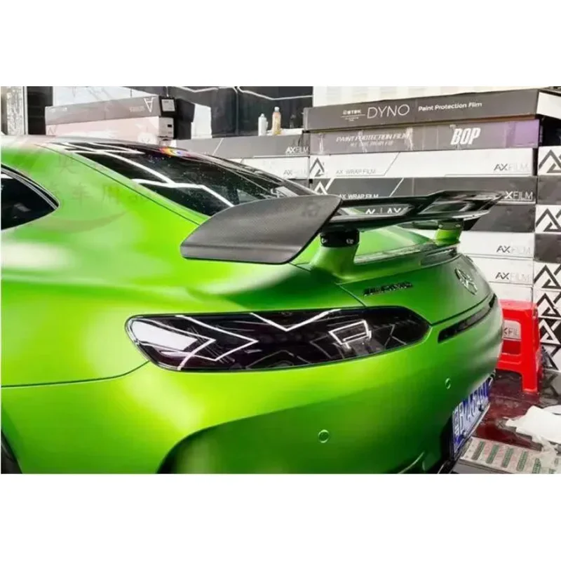 Real Carbon Fiber Car Rear Wing Trunk Lip Spoiler For Mercedes-Benz AMG GT GTS GTC GTR 2015 2016 2017 2018 2019 2020 2021 2022