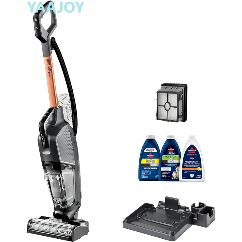 

CrossWave® HydroSteam™ Wet Dry Vac, Multi-Purpose Vacuum, Wash, and Steam, Sanitize Formula Included, 35151, Multicolo