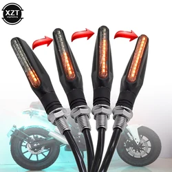2PCS Universal LED Motorcycle Turn Signal Light 12v IP68 Waterproof Amber Flasher Indicator Blinker Rear Lights Lamp Accessories