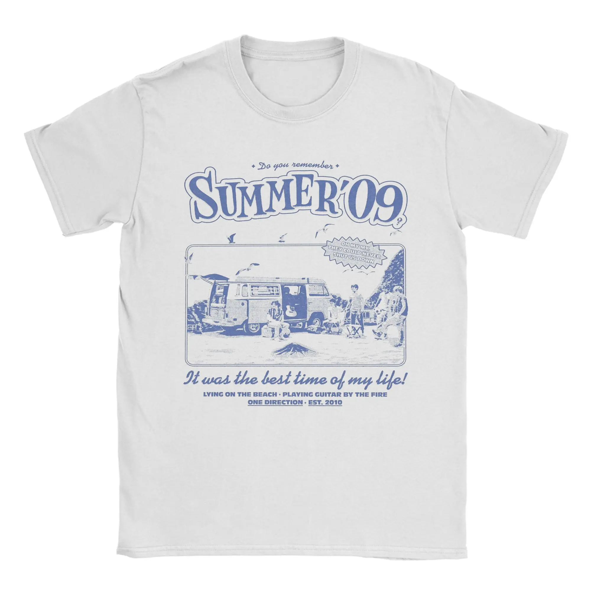 Funny Ones Directions Summer 09 T-Shirts Men Round Collar Cotton T Shirts  Short Sleeve Tees Summer Clothes