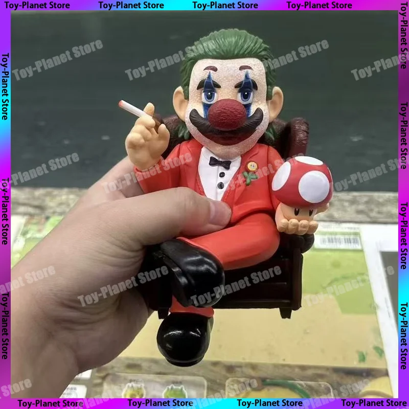

Super Mario Figure Mario Cos Joker Figures The Godfather Action Figurine Dolls Mushroom Model Kids Birthday Gift Custom Toys
