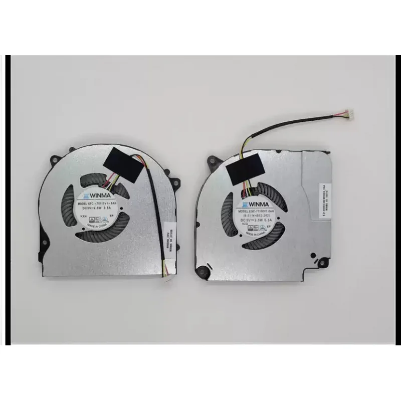 Laptop CPU GPU Cooler Fan for MODEL EGC-77100V1-0AH 6-31-NH5E2-202 70110V1