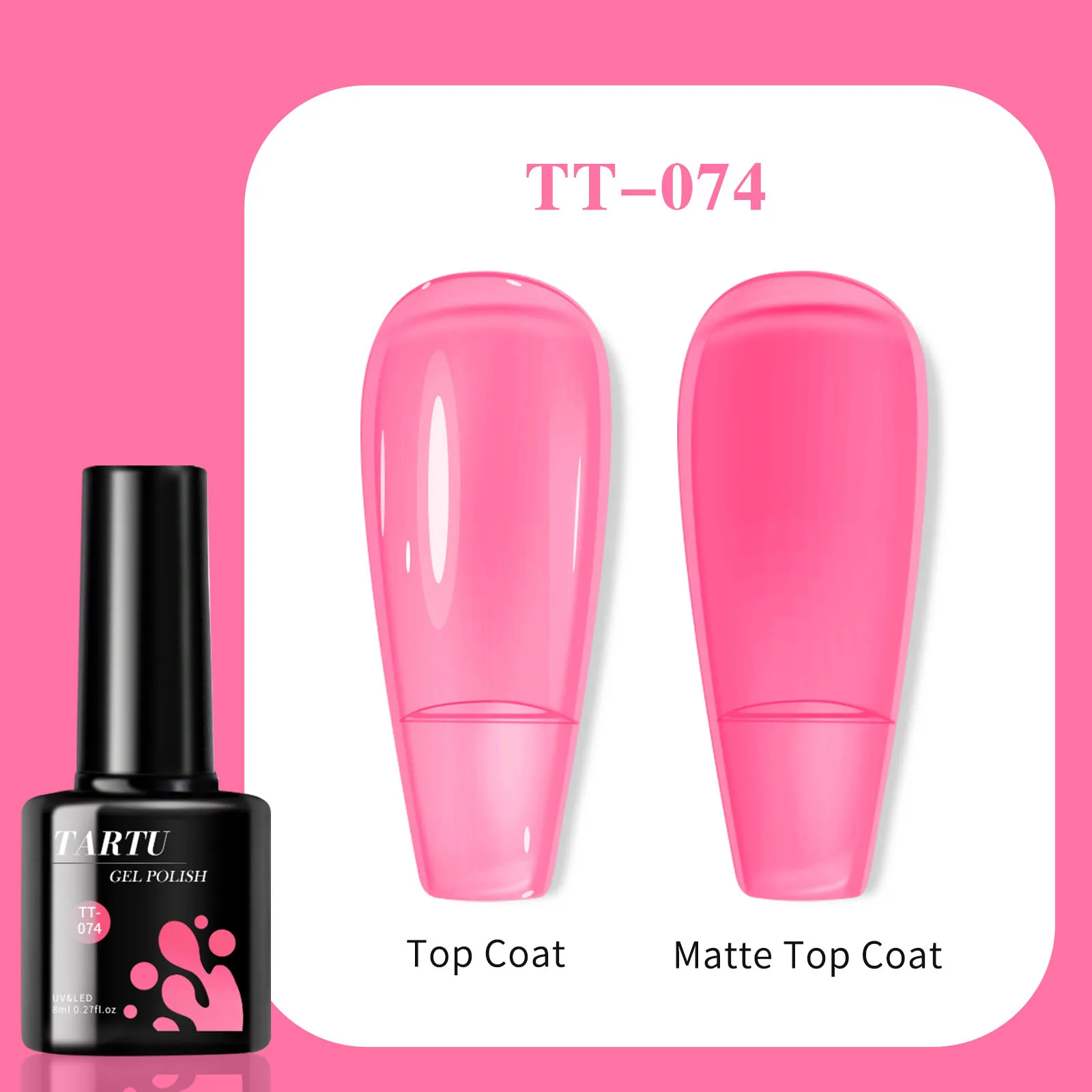 

TARTU 8 мл желейный гель-лак для ногтей, розовый желейный гель-лак для ногтей Барби, полупостоянный, подходит для домашнего маникюра своими руками