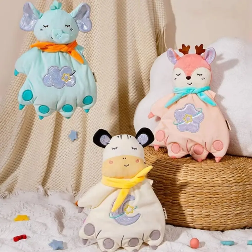 PP-katoen Palmvorm Rustgevend kussen Pluizige zachte dieren Marionet Knuffels Handgemaakte collectie Schattige gevulde handpoppen