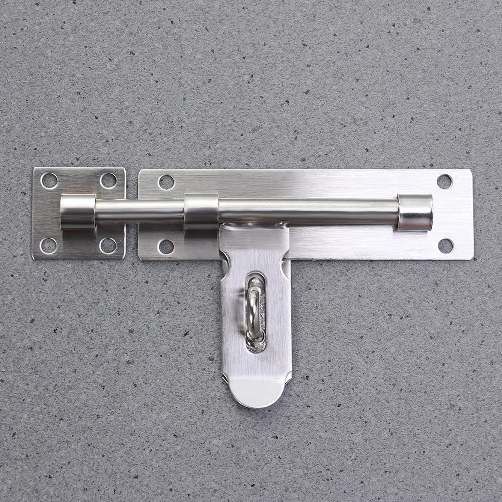 

2Pcs 8Inches Anti-Theft Slide Bolt Lock Iron Door Window Security Latch for Cabinet Drawer Bathroom Furniture Right Angle Bolt