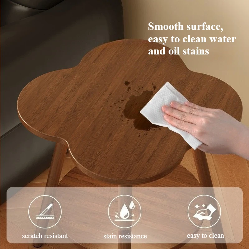 Side Table, Leisure Balcony, Small Table, Modern and Simple Living Room, Small Coffee Table, Bedside Storage image 4