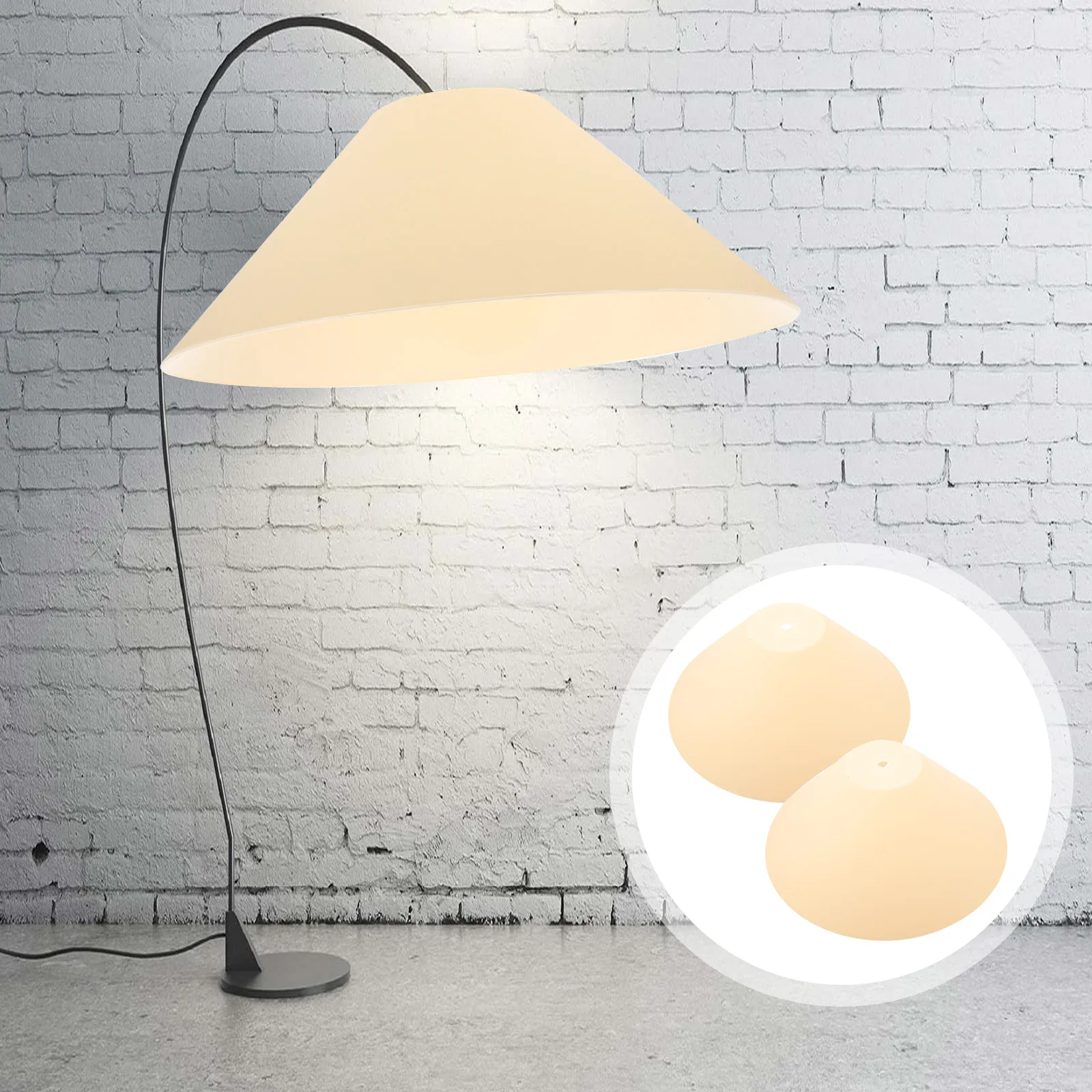 Lampshade Dustproof Plastic Lamp Cover 2 Pack Decorative Light Shade for Living Room Bedroom Home Lighting