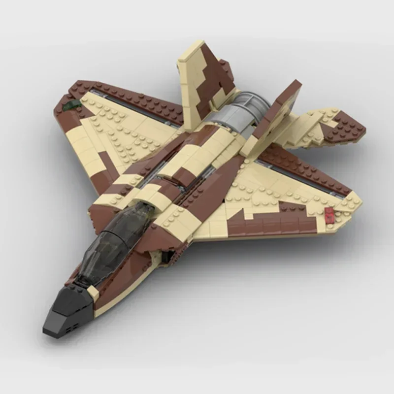 Moc tijolos de construção arma militar modelo deserto-camo power jet tecnologia blocos modulares presentes brinquedos de natal conjuntos diy montagem