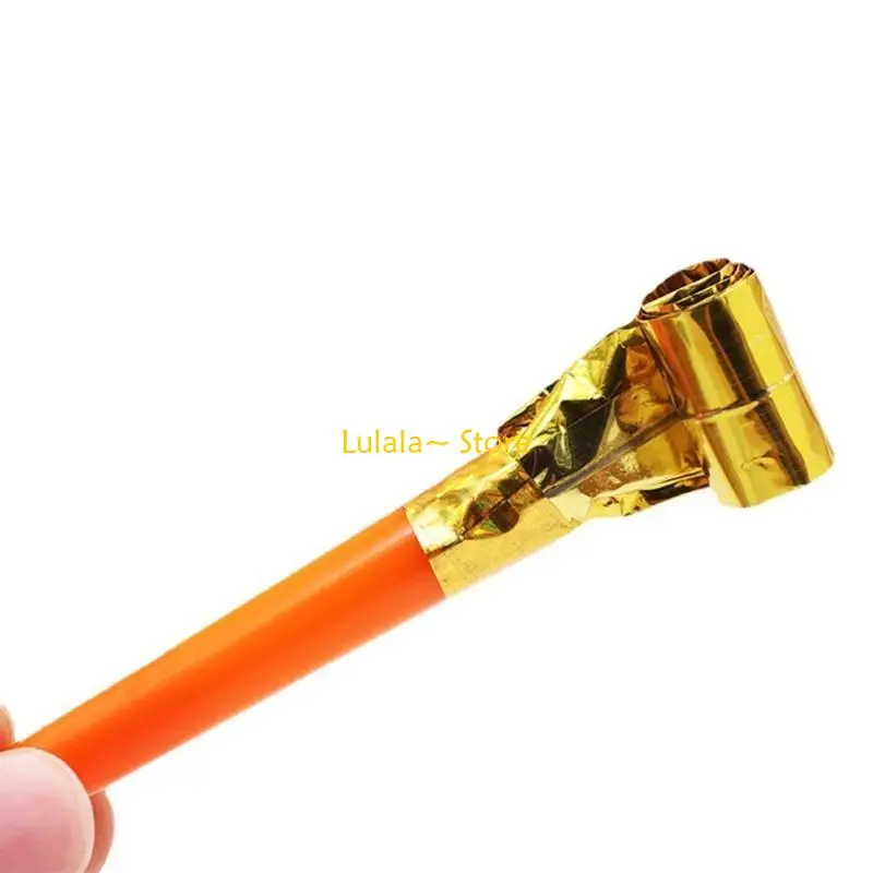 Y4QA 10 Stück Party-Horn-Gebläse, lustige Geburtstags-Blowout-Pfeife für Tütenfüller, Neujahrsfeier, Abschlussfeier, Farben