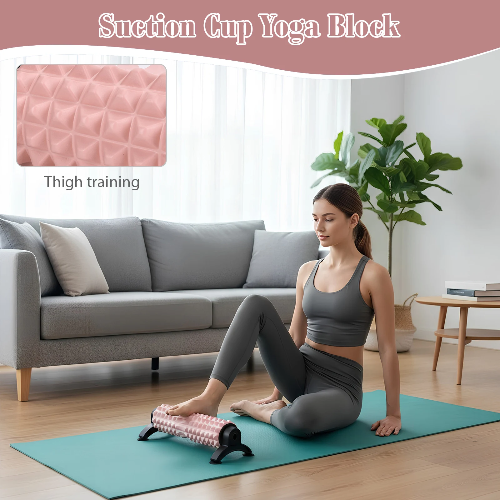 21 Inch Deep Tissue Massager Foam Roller with Stand