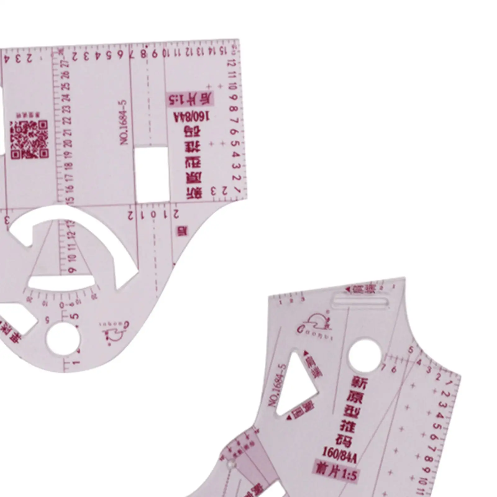 Fashion Design Ruler Clear Plastic Sewing Template for Women Blouse Prototype Garment Measuring Scale 160 84A Tool