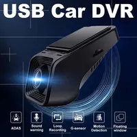 GcPaSr-Cámara de salpicadero ADAS Full HD 1080P para coche, Dashcam con alarma de voz, DVR, USB, vídeo, visión nocturna, grabadora automática para Android, Radio, DVD