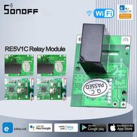 SONOFF RE5V1C Wifi DIY Switch 5V DC Relay Module Smart Wireless Switches Inching/Self-locking APP/Voice Remote ON/OFF Modules