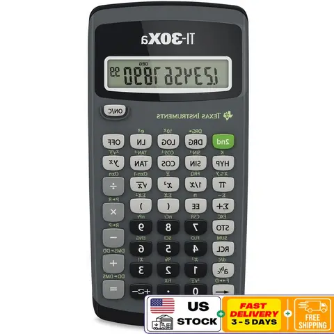TI-30XA Scientific Calculator 10 Digit LCD Display Ideal Math Science Pre-Algebra Algebra High School Middle School Use