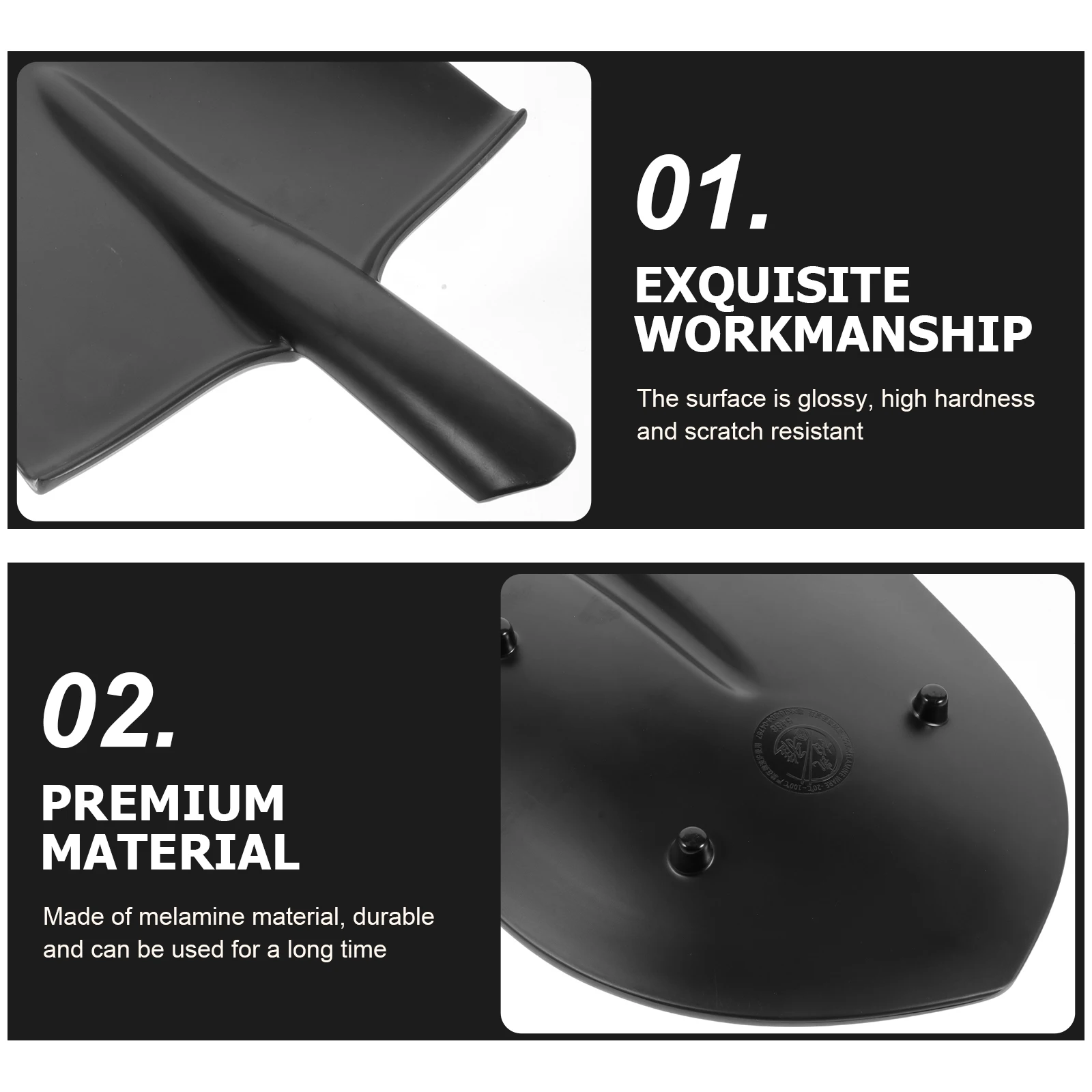 

Shovel Shape Grill Plate Durable Melamine Outdoor Barbecue Tableware With Handle For Steak Vegetables Fish Shrimp Bbq Fruit Cold
