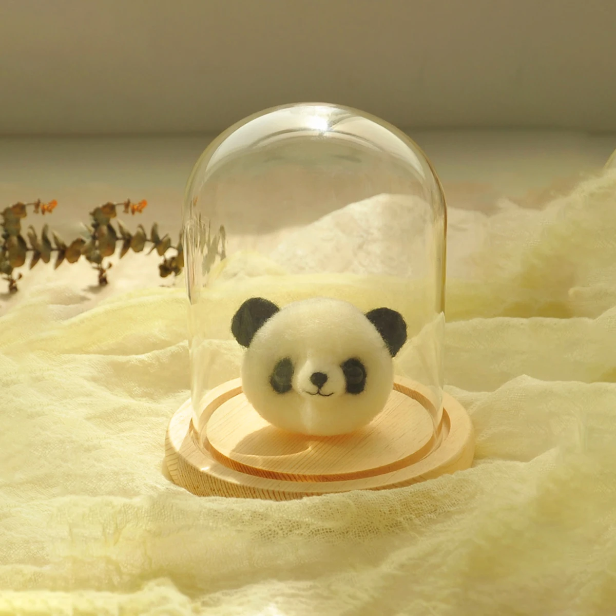Glass Cover Dome Flower Jar Bell Cloche Transparent Display Case For Base Stand Book Domes Table Centrepiece Home Desk Decor