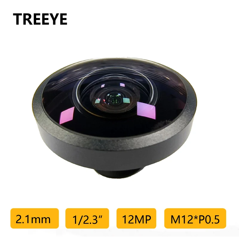 

4K 2.1mm Lens 12Megapixel 1/2.3" M12 CCTV Lens 650nm IR Filter 210D Panoromic VR Lens Drones DV Camera Sports Camera Lens