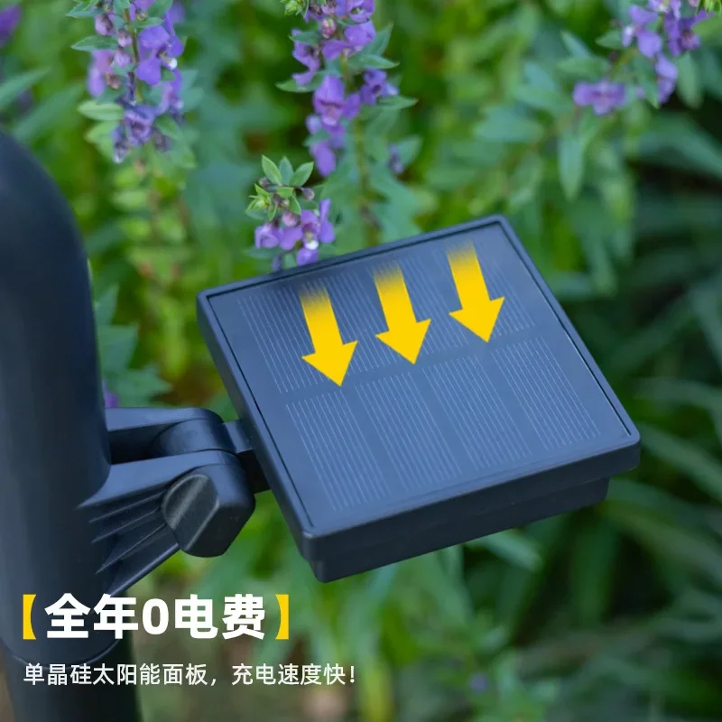 New Creative Warm Light Solar Lawn Lamps Outdoor Courtyard Decoration Solar Path Floor Lamp Road Lighting Solar Spotlight Hot