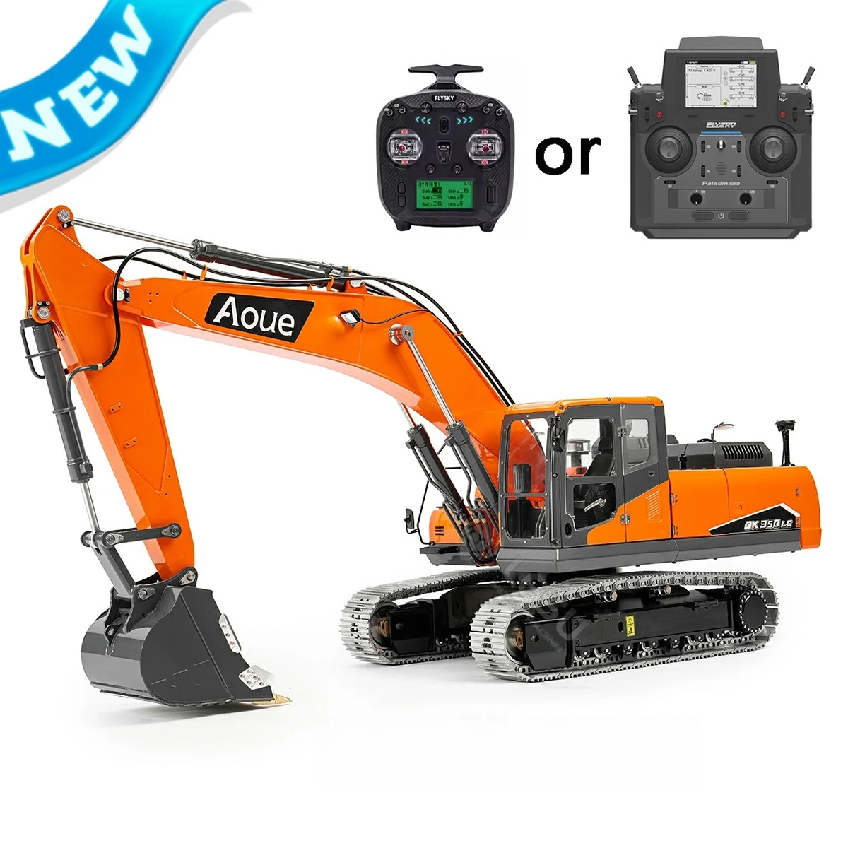 LESU DX350LC Hydraulic RC Excavator 1/14 Metal RC Excavator Model RTR Hydraulic 3-way Valve Remote Control Truck Model Boy Toy