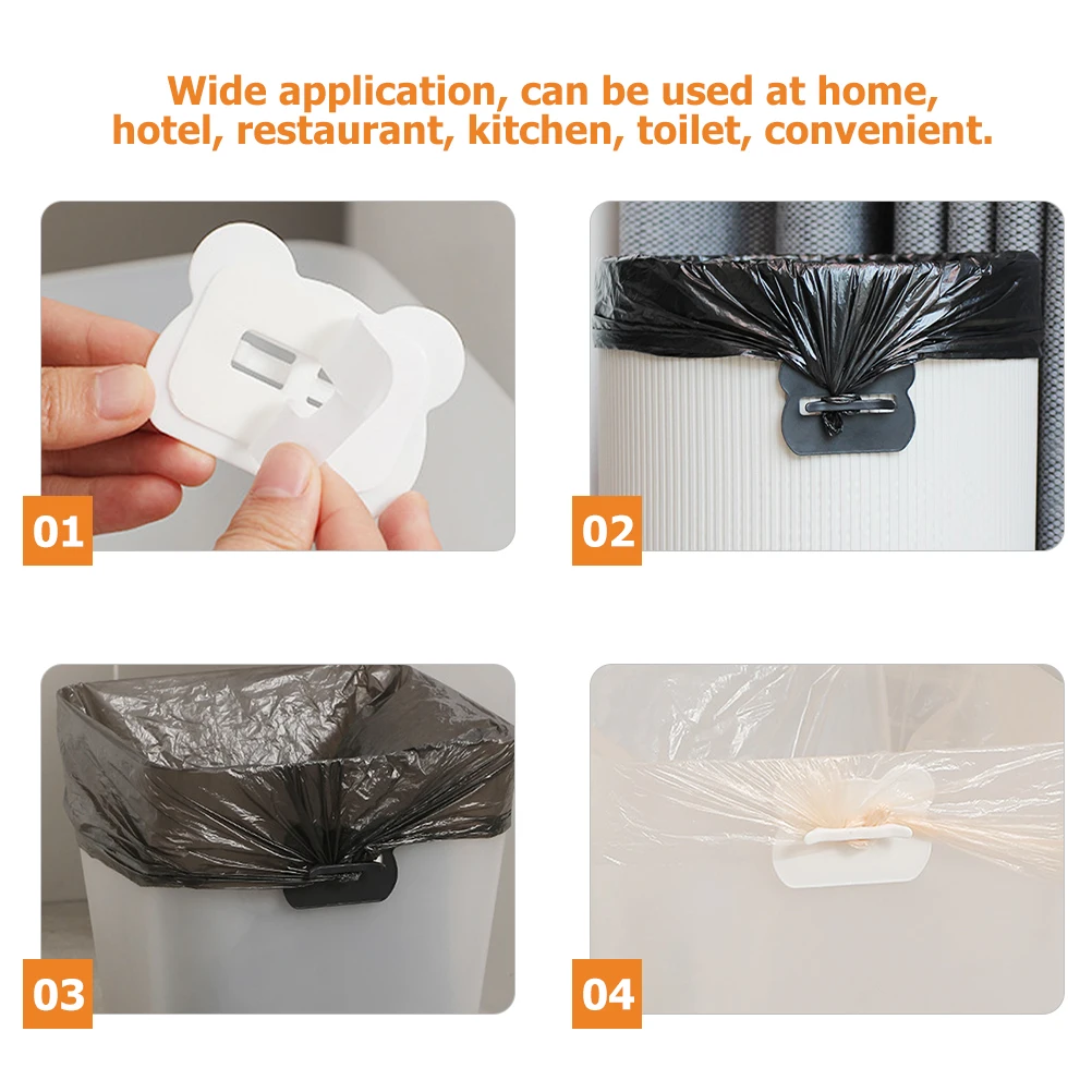 

8Pcs Trash Bag Clip Plastic Garbage Can Clamps for Home Kitchen Waste Bin Bag Holder Clips for Trash Cans