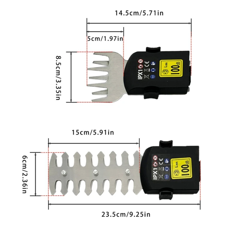 

Аккумуляторные ножницы для травы 2 в 1 и электрический триммер для живой изгороди с аккумулятором 2000 мАч, садовый инструмент-SPMI