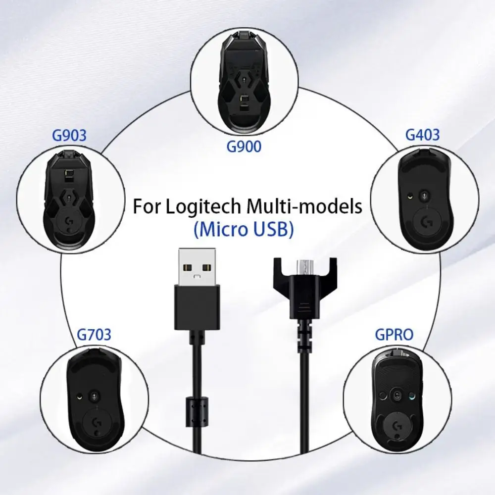 USB A to Micro Mouse Charging Cable Fast Charging Universal Mouse Power Cord for Logitech G PRO/GPWGPX/G403/G703/G900/G903 hero