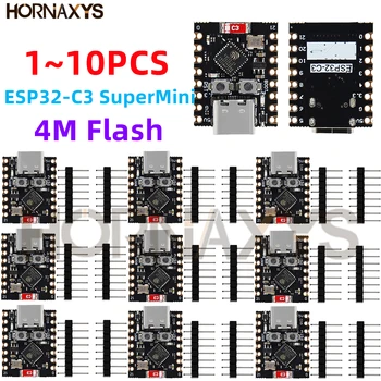 개발 보드 모듈 미니 와이파이 BT 블루투스 모듈, 프로세서 RISC-V ESP32-C3 슈퍼미니 4M 플래시 C타입, ESP32 C3, 1-10 개