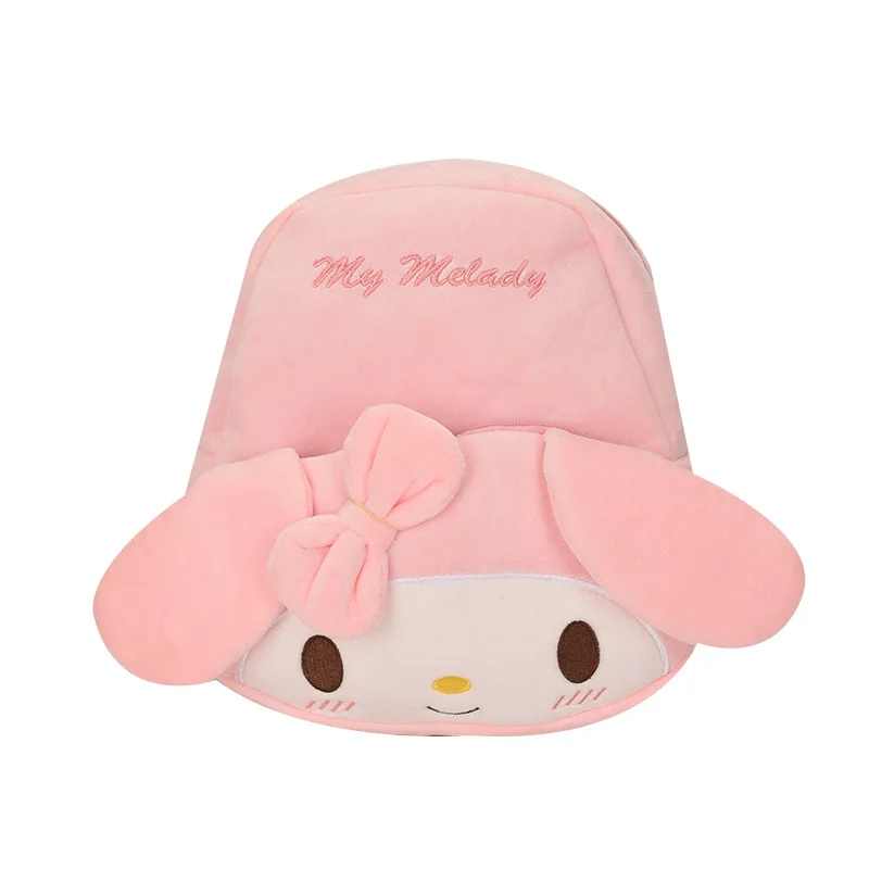 Kuromi Cinnamoroll & My Melody Plush Backpack Adorable, Large-Capacity, Kawaii Design - Soft Cartoon Characters image 5