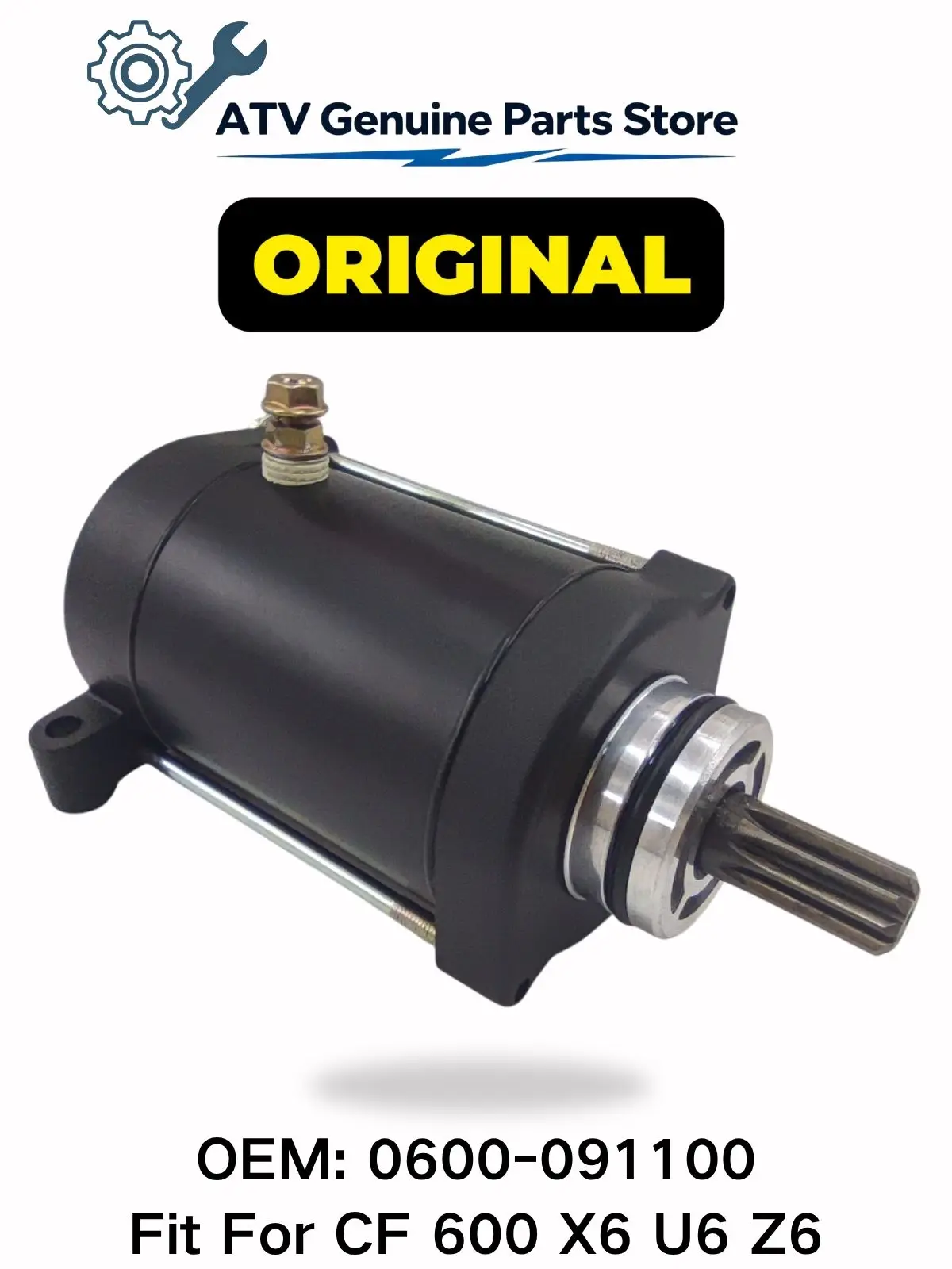 Original Starter Motor for CF Moto X6 Terralander 625 Rancher 600 Z6 Terracross ATV Standard Replacement Accessory 0600-091100