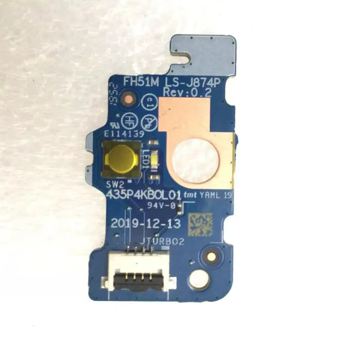 LS-J874P Power Switch Button Board FH51M For Acer Predator Helios 300 PH315-53  Power On Off Small Board Replacement Repair Part